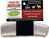 4" Split Elk Antler Chew